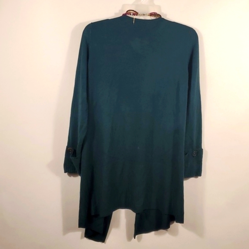 Hunter Green Trendy Open Cardigan Size Large - Picture 11 of 11